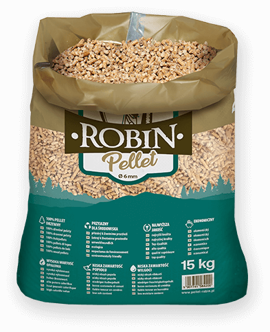 worek pelletu opałowego Robin do kupienia w Ziębicach lub sklepie internetowym